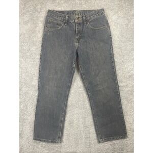 Lee Premium Husky Straight Leg Boy's Jeans Adjustable Waist Size 14 Dark Wash